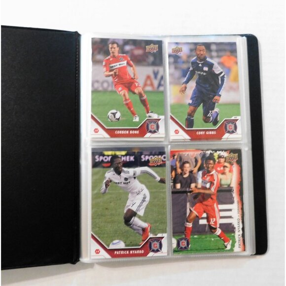 Chicago Fire Soccer Team Card Binder 18 Cards 2009-2012 Upper Deck - Picture 2 of 8